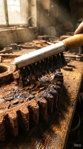 Removing Thick Rust From This Old Farm Gear