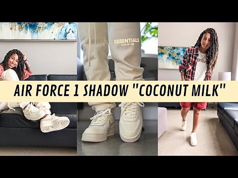 Nike Air Force 1 Shadow Coconut Milk | Alternative to Jordan Off-White 4 Sail?! On Foot + Styling