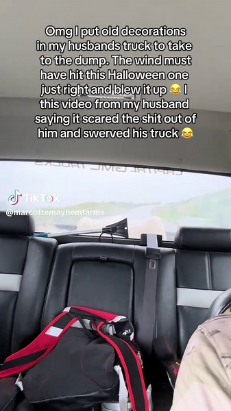 Funny Halloween Prank with Decorations in Truck