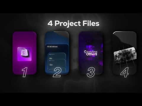 4 FREE After effects PROJECT FILES ! Animations