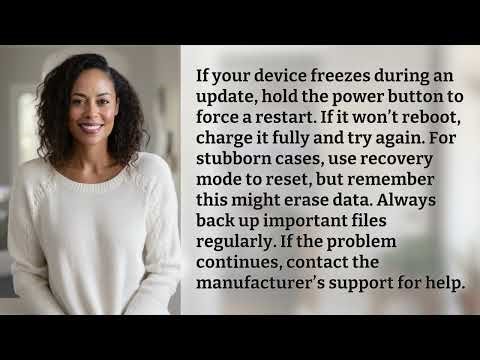 How Do I Fix a Device Frozen During an Update?