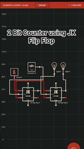 2 Bit Counter using JK Flip Flop #arduino #electronicsforbeginners #electronicsproject
