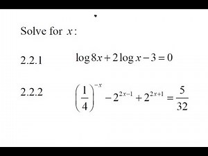 Mathematics N3 Exponents and Logarithms November 2020 ‪@mathszoneafricanmotives‬