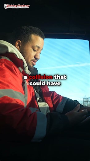 DRIVING A TRUCK IN THE SNOW AND FOGGY SKY