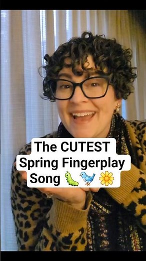 Spring Fingerplay Song for Kids 🐛 Inchy Worm Song (Melody: The Itsy Bitsy Spider) 🐦 🌼