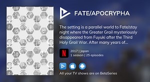 Watch Fate/Apocrypha streaming