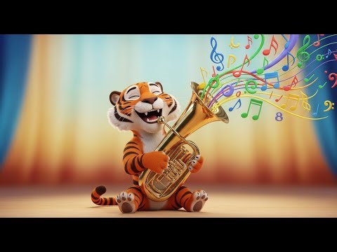 The Tiger Who Played Tuba | Fun Educational Nursery Rhyme