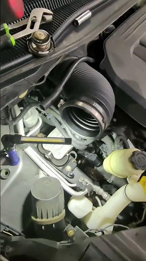 2019 Dodge Caravan thermostat finally out 😮‍💨 Tight spot but got it done 🔧🔥