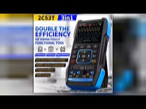 FNIRSI 2C53T Upgrade 3in1 Oscilloscope Multimeter Signal Generator 50MHz Bandwidth 250MS Rate Dual