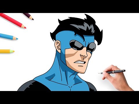 How to draw Invincible step by step | easy Tutorial for beginners