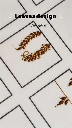 Easy leaves mehndi design for beginners 🍃