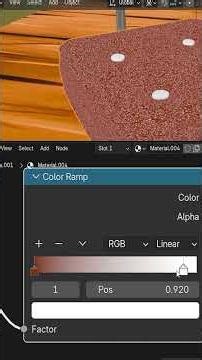 Real Skin Effect in Blender (Quick Process Summary) 🪑✨ #shorts #blender #3dmodeling