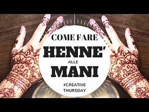 HENNA TATTOO TUTORIAL | HOW TO MAKE HENNA ON THE HANDS