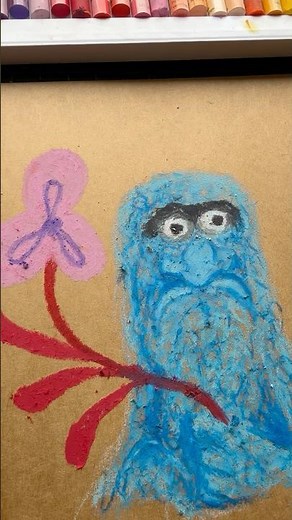 Derpy Beautiful Day Monster 39/70 #themuppets70 #themuppets #fanart #artprocess #oilpastels