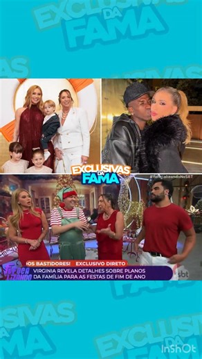 EXCLUSIVAS DA FAMA on Instagram: "Natal adiantado! Durante uma entrevista, Virgínia revelou que, neste ano, os filhos passarão o Natal com Zé Felipe, já que no Réveillon ele terá show. A influenciadora contou ainda que antecipou a comemoração em família para o dia 23, quando reunirá os familiares, e que no dia 24 passará a data ao lado do namorado, Vini Júnior. (🎥Reprodução: SBT)"