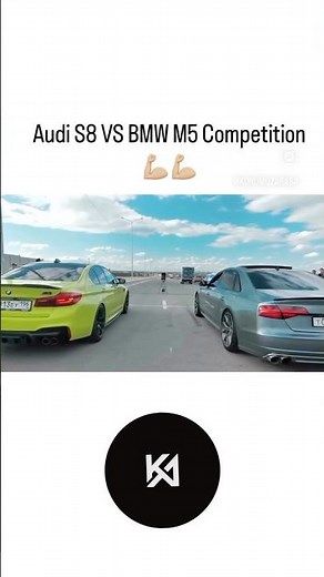 Audi S8 VS BMW M5 Competition watch until the end