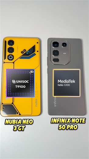 577K views · 5.2K reactions | NUBIA NEO 3 GT con su UNISOC T9100 vs INFINIX NOTE 50 pro con su HELIO G100 ¿con cual te quedarías? ️ #celulares #celulares2025 #nubiaNeo3GT #InfinixNote50Pro #eldantoo | El Dantoo | Facebook