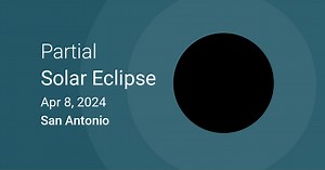 April 8, 2024 Partial Solar Eclipse in San Antonio, Texas, USA