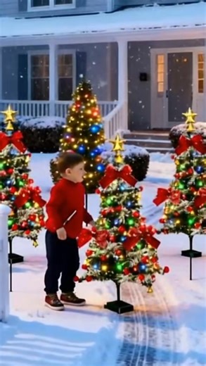 Christmas tree cedar solar garden stake lights outdoor lighting decoration.🎄 | Athleticty K