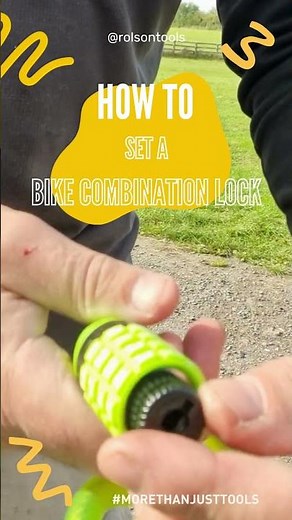How To Set A Bike Combination Lock #shortsvideo