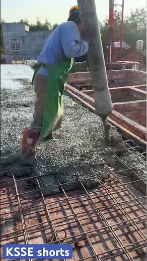 Floor Slab Concrete Pouring in Action: Perfect Timing & Finishing #Construction #Concrete #CivilEng