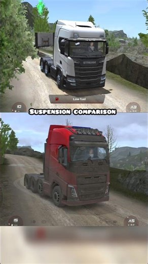 suspension comparison #toe3 #truckersofeurope3 #gaming #trucksimulator #respect