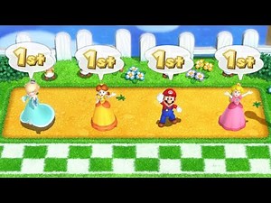 Mario Party 10 MiniGames Rosalina vs Mario vs Daisy vs Peach (Master CUP)