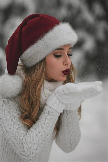 Real Fox Fur Santa Hat – Burgundy Velvet Christmas Gift - Etsy