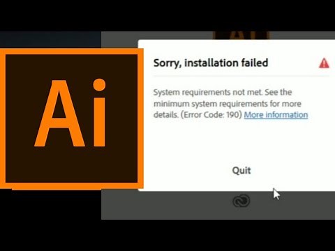 How to solve installation error 190 Adobe illustrator CC 2020 || Latest Tutorial2021 || All Tech 360