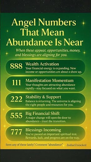 5 Angel Numbers That Mean Abundance Is Near💰