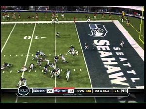 Madden 11 Seahawks vs Patriots official superbowl sim