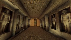 Inside Egyptian tomb