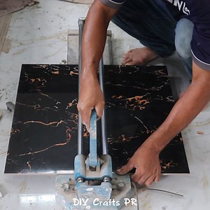 6.4K views · 129 reactions | Tips and Techniques To Install Black Tile On The Kitchen Table | DIY crafts PR | Facebook