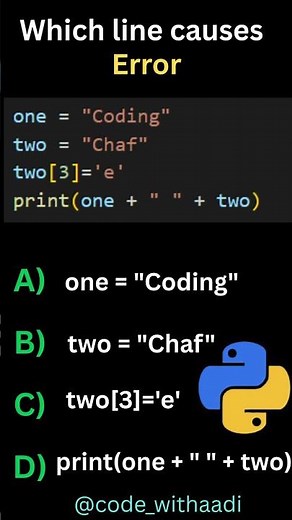 Subscribe and Comment your Answer 💻❓ #python #codingchallenge #coding