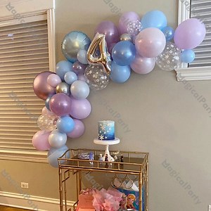 52pcs Icy Blue Snowflake Balloon Garland Kit, Winter, Christmas, Holiday, Birthday Kids Frozen Party Balloons Number Balloon 4th Birthday - Etsy