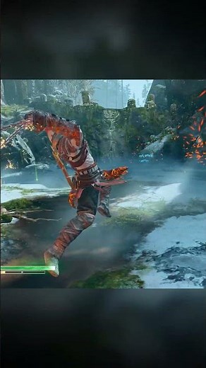 Ghost Of Sparta☠️🔥Vs Draugr Best Fight Aura Form God Of War 2018 #gaming #godofwar2018