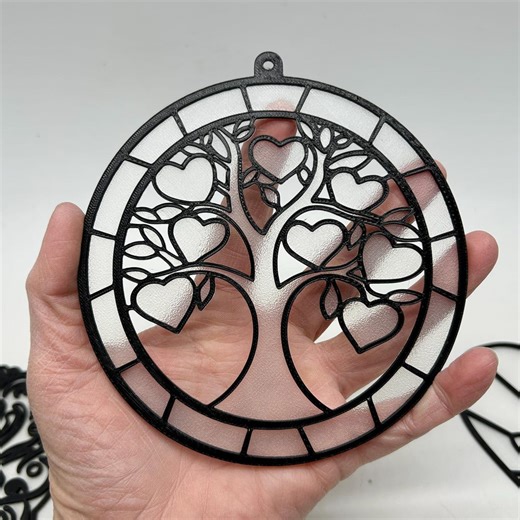 3D Printable Stained Glass Valentine Hearts – STL Download | 14 3D Printable Designs to Print & Color - Etsy