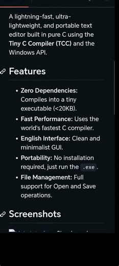 TinyNotepad lightweight program. #notepads #proyect #github