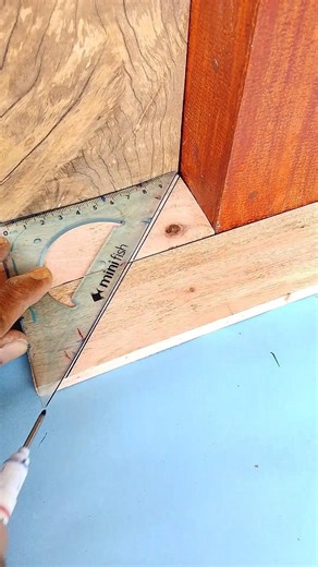 Simple technique for measuring wood angles #woodworking #woodscraft
