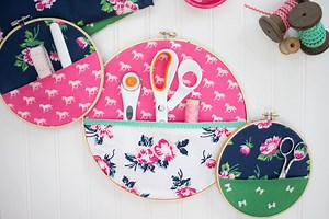 252K views · 117 reactions | Organize your sewing tools with this quick and easy craft!! Full tutorial: https://www.polkadotchair.com/2018/02/diy-sewing-room-embroidery-hoop-hanging-wall-organizer.html/ | Sweet Red Poppy | Facebook
