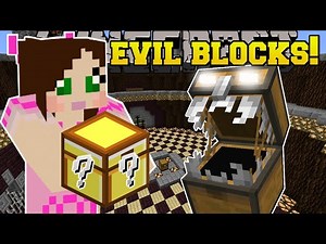 Minecraft: BLOCK OF EVIL!!! (YOU WILL NOT BE LUCKY!) Custom Command