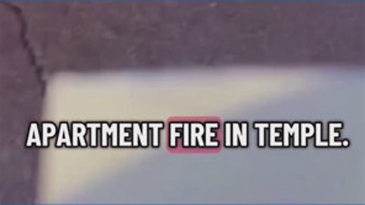 Grease fire in Temple apartment forces evacuation of 14 units