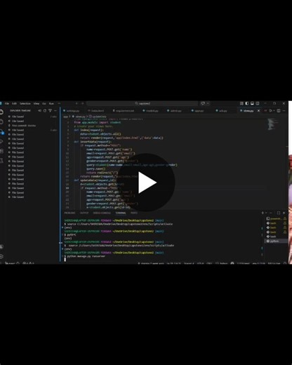 🚀 Excited to share my new project! I have successfully built a Student CRUD (Create, Read, Update, Delete) Web Application using Python and Django. 𝗙𝗲𝗮𝘁𝘂𝗿𝗲𝘀: • Add new student details •… | Gottam shirisha