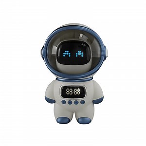 [Hot Item] Hot-Selling Portable Robot Bluetooth Speaker Digital Wireless Speaker with Alarm Clock