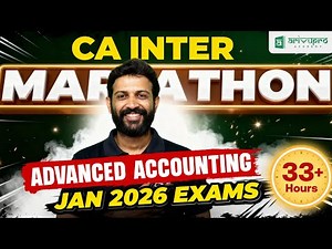 CA Inter Advanced Accounting Marathon 🔥 | Jan 2026 | Full Syllabus Revision | CA Sandesh | ArivuPro