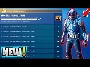 *NEW* Fortnite BLOCKBUSTER Skin Gameplay! | The Visitor! ( Free Skins )
