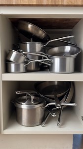3.7K views · 14 reactions | This is your sign to get your pan storage in order. We recommend flipping the lids upside down for easy stacking and pulling your most-used cookware to the front — no need to be reaching around your 8QT stockpot to get to that one fry pan that cooks everything just right. | Made In Cookware | Facebook