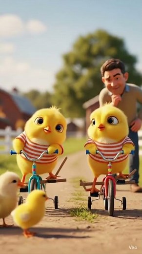 Baby Chicks Try Cycling for the First Time! 🐥🚴‍♂️