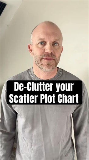 De-Clutter your Scatter Plot Chart | #excel #spreadsheet #chart #data #ppt