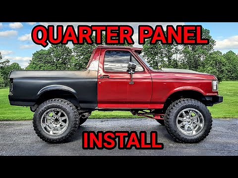 Installing New Quarter Panels On My 87 Bronco!